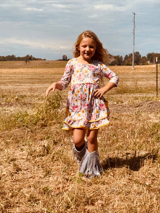 647 Wildflower Ruffle Dress