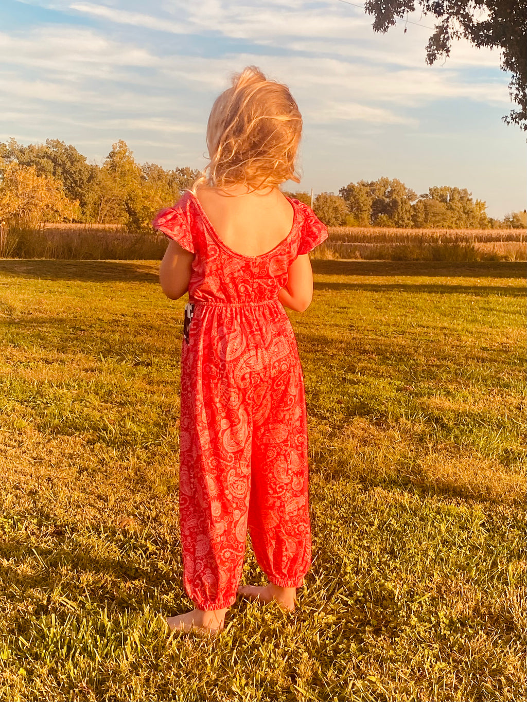 704 Red Bandana Jumpsuit