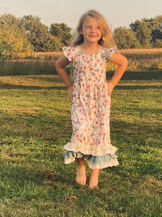 702 Pink Pinecone Maxi