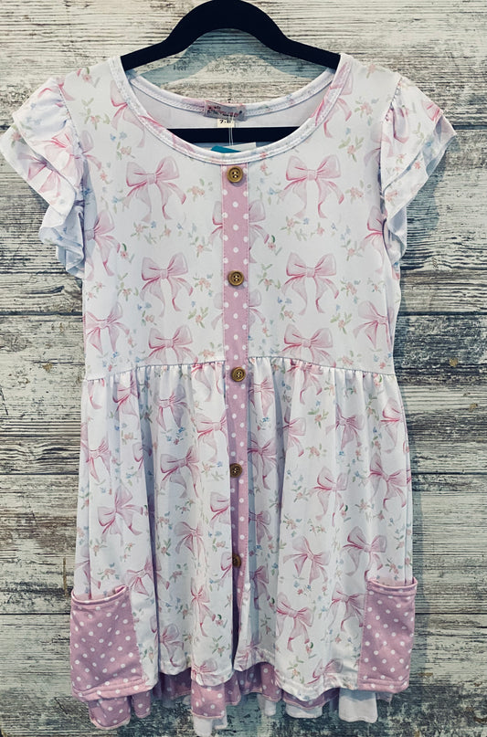531 Pink Bow Dress