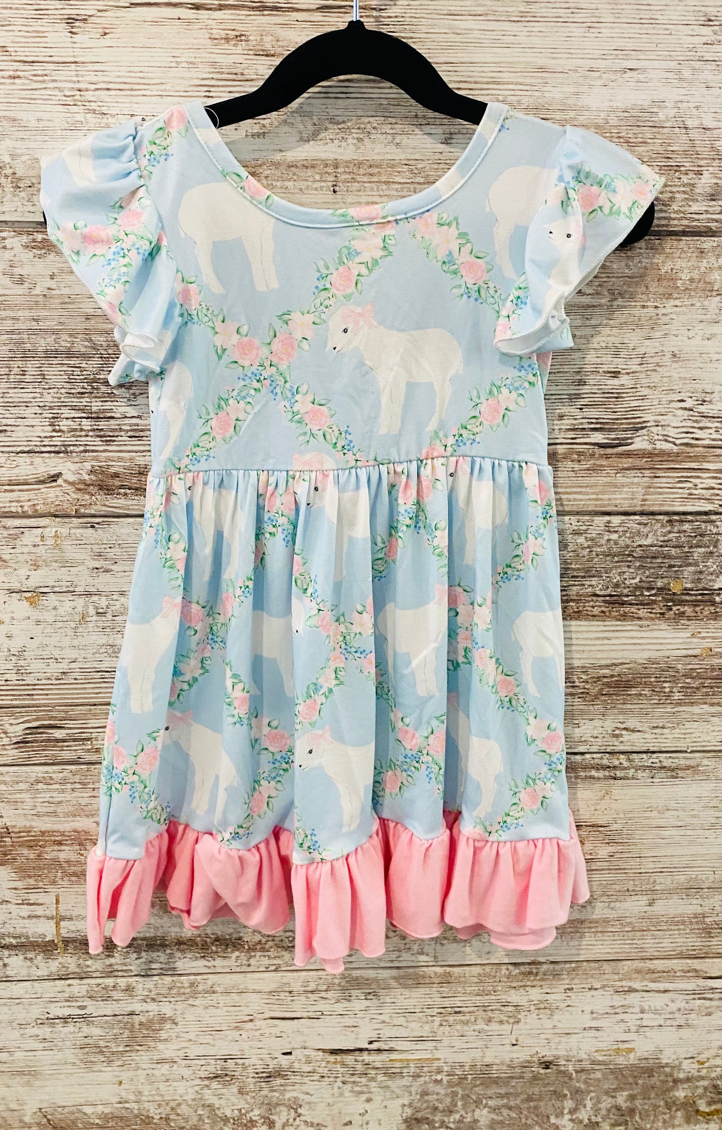 551 Light Blue Lamb Dress