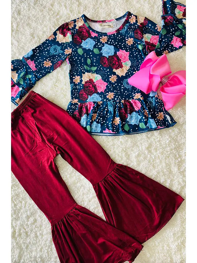 775 Floral Bell Set