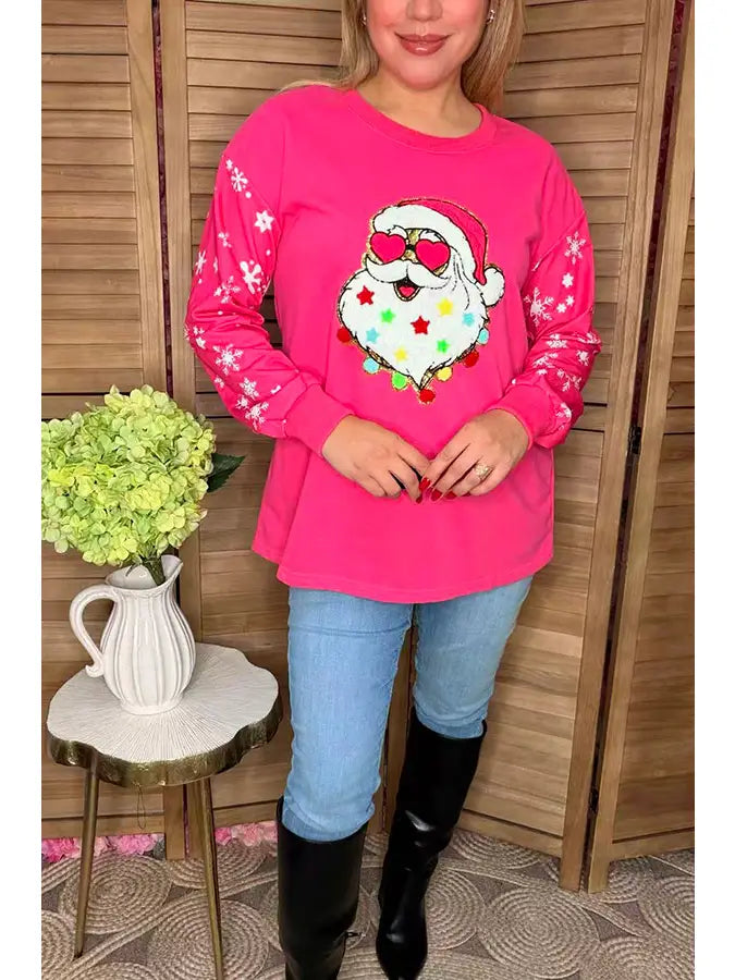 774 Ladies Christmas Santa Snowflake