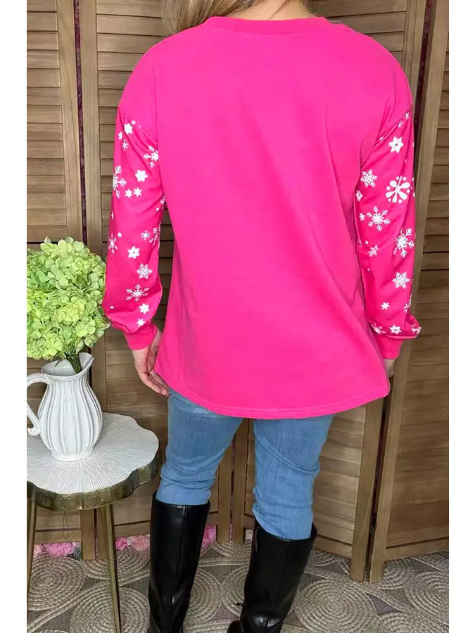 774 Ladies Christmas Santa Snowflake