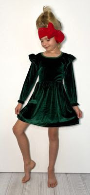 760 Emerald Velvet Dress