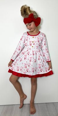 761 Ribbon Santa Dress