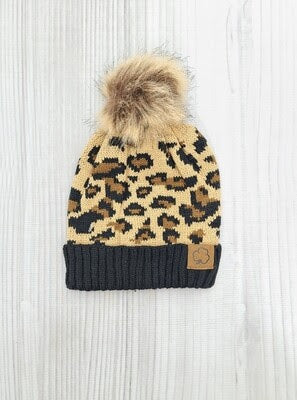 HB770 Leopard Girls Beanie