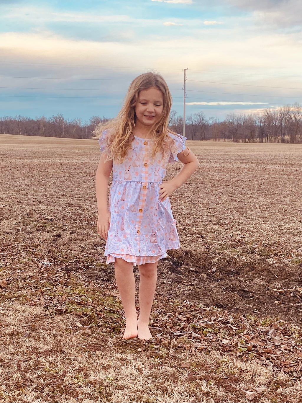 798 Peach Bunnyhop Dress