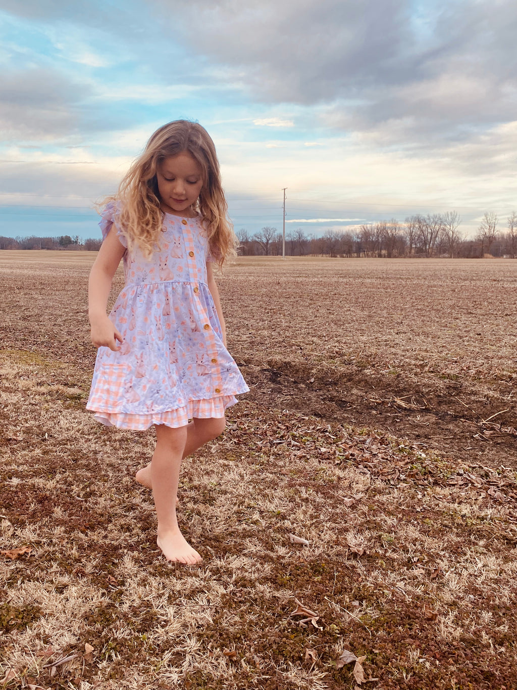 798 Peach Bunnyhop Dress