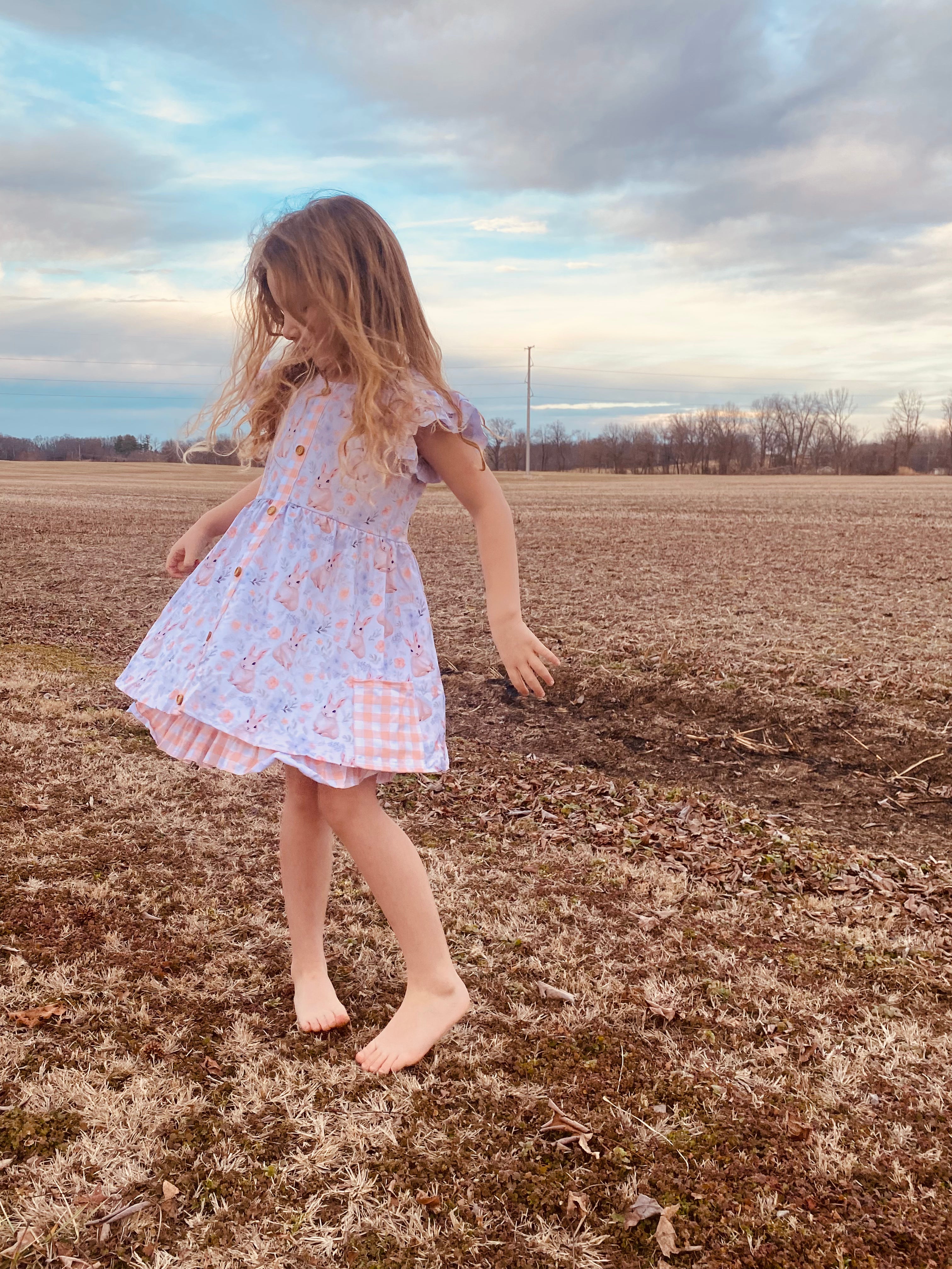 798 Peach Bunnyhop Dress