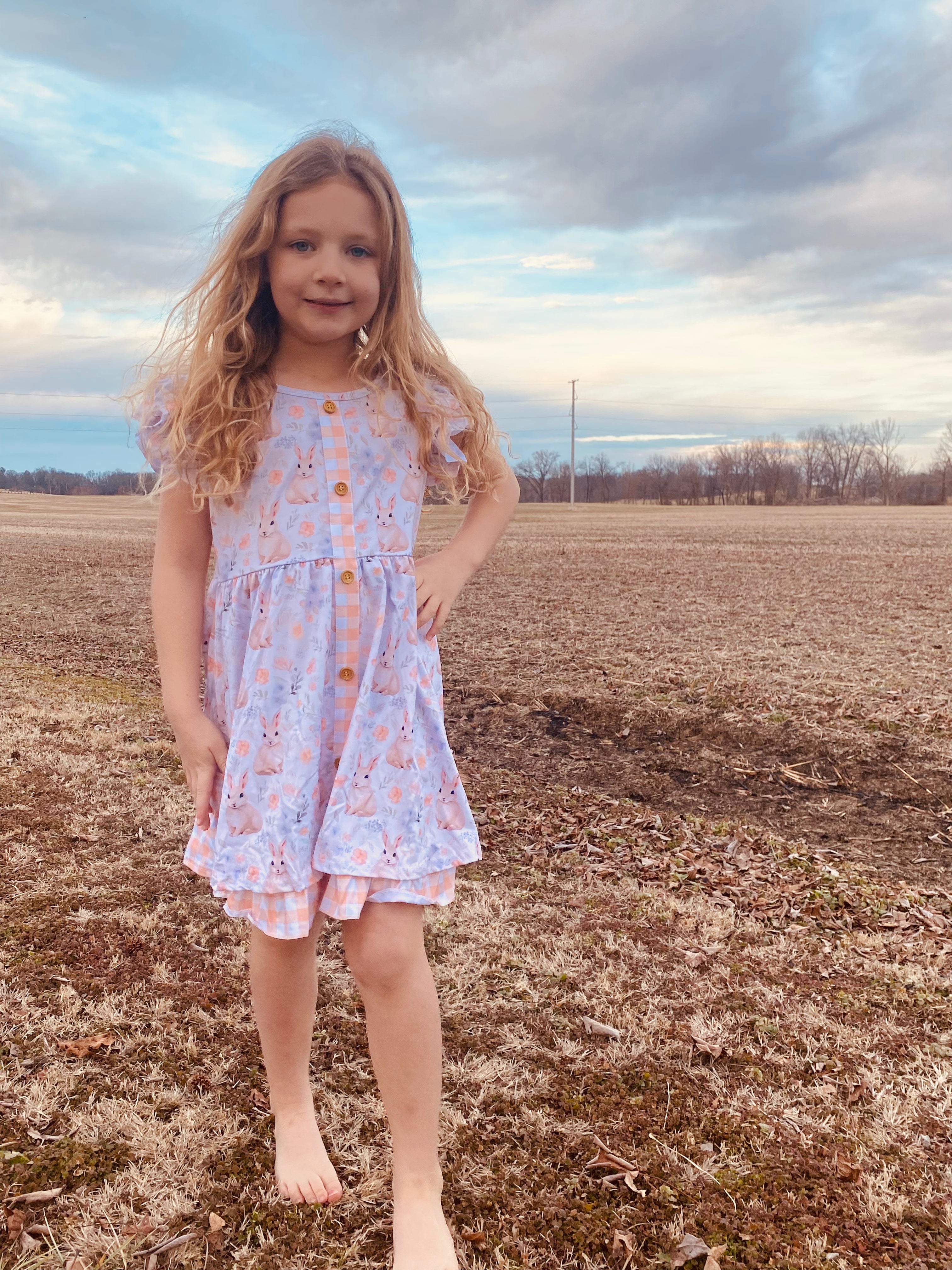 798 Peach Bunnyhop Dress