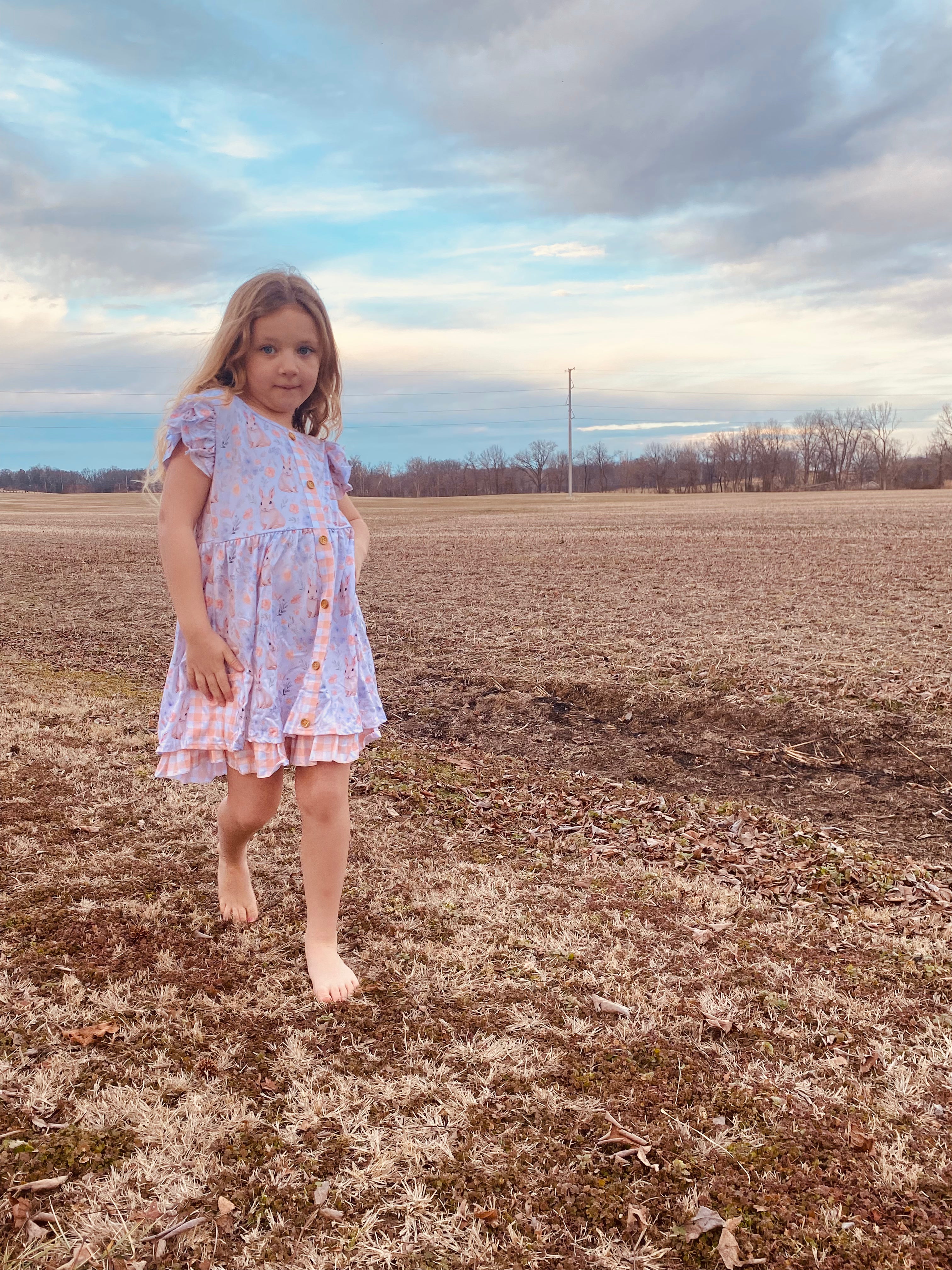 798 Peach Bunnyhop Dress