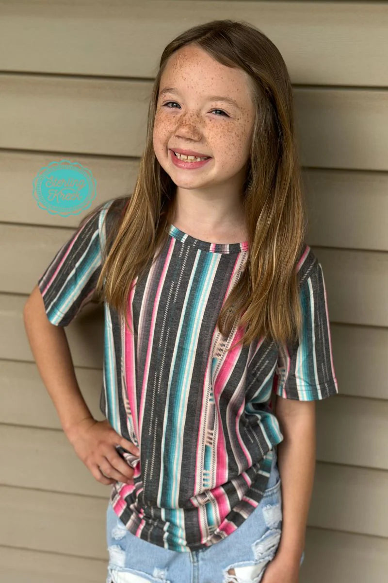 802 Serape City Heart Top