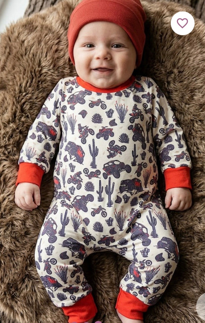 862 Desert Car Romper