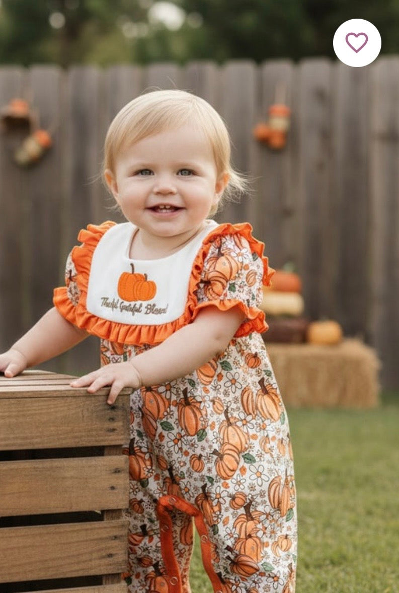 882 Pumpkin Romper
