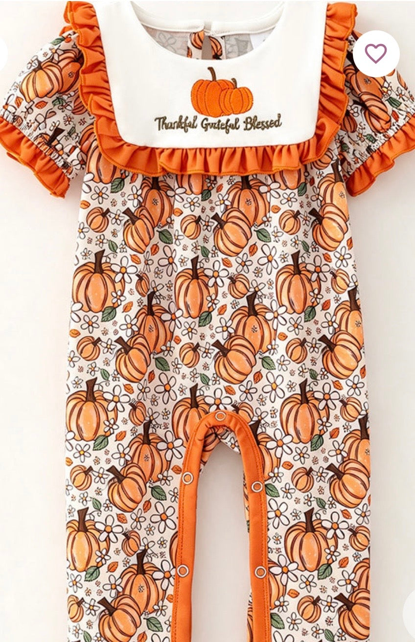 882 Pumpkin Romper