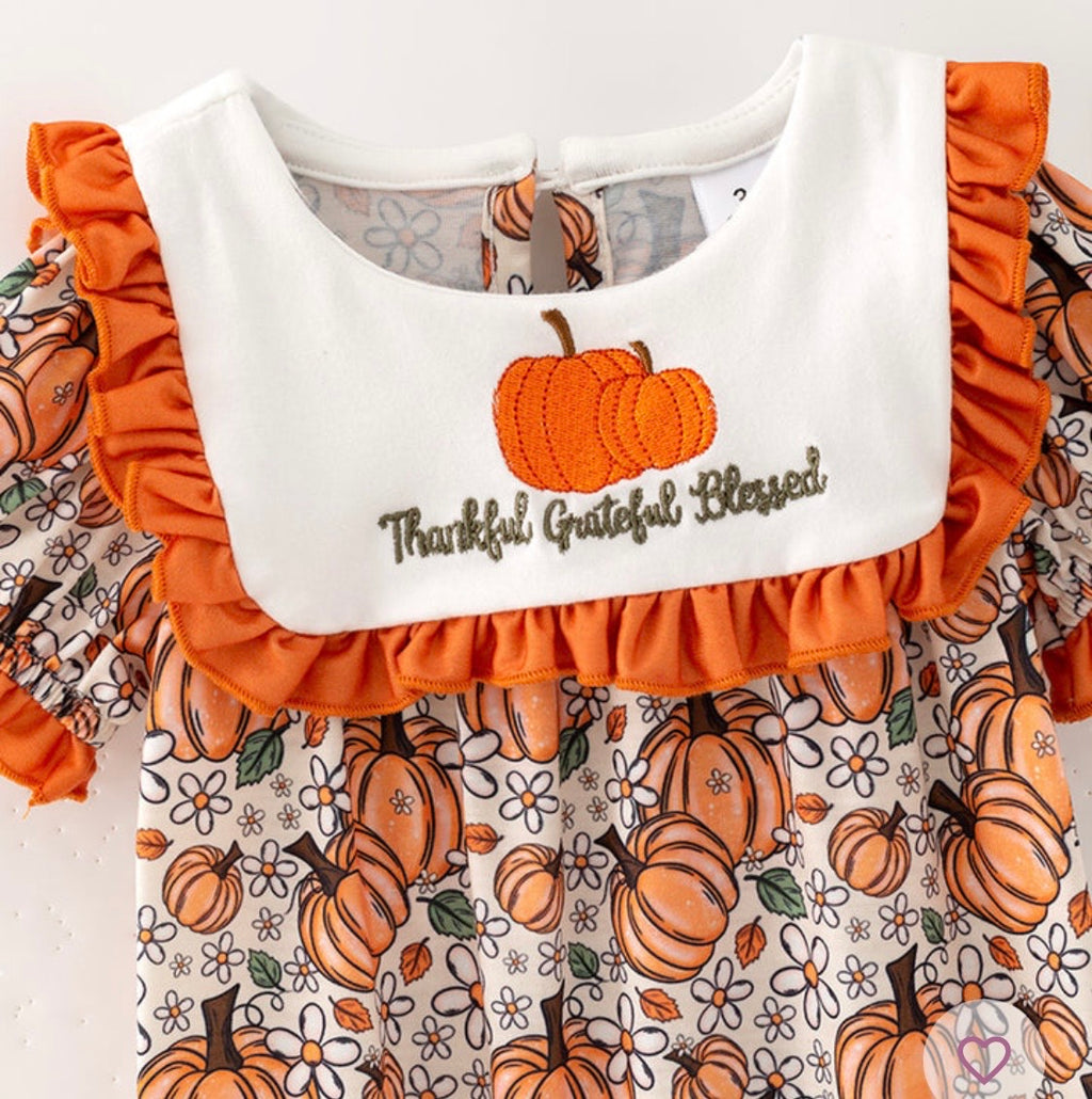 882 Pumpkin Romper