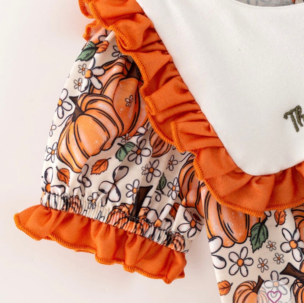 882 Pumpkin Romper