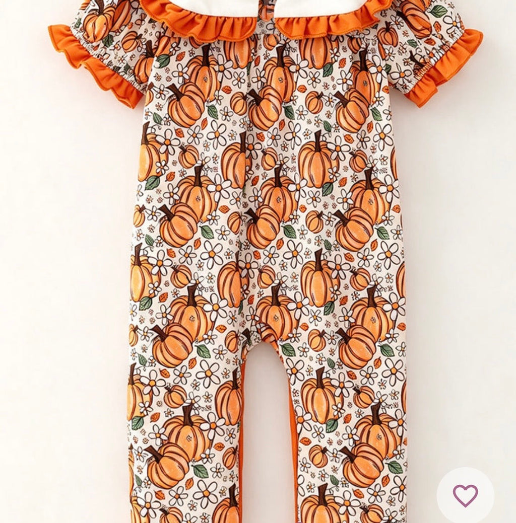 882 Pumpkin Romper