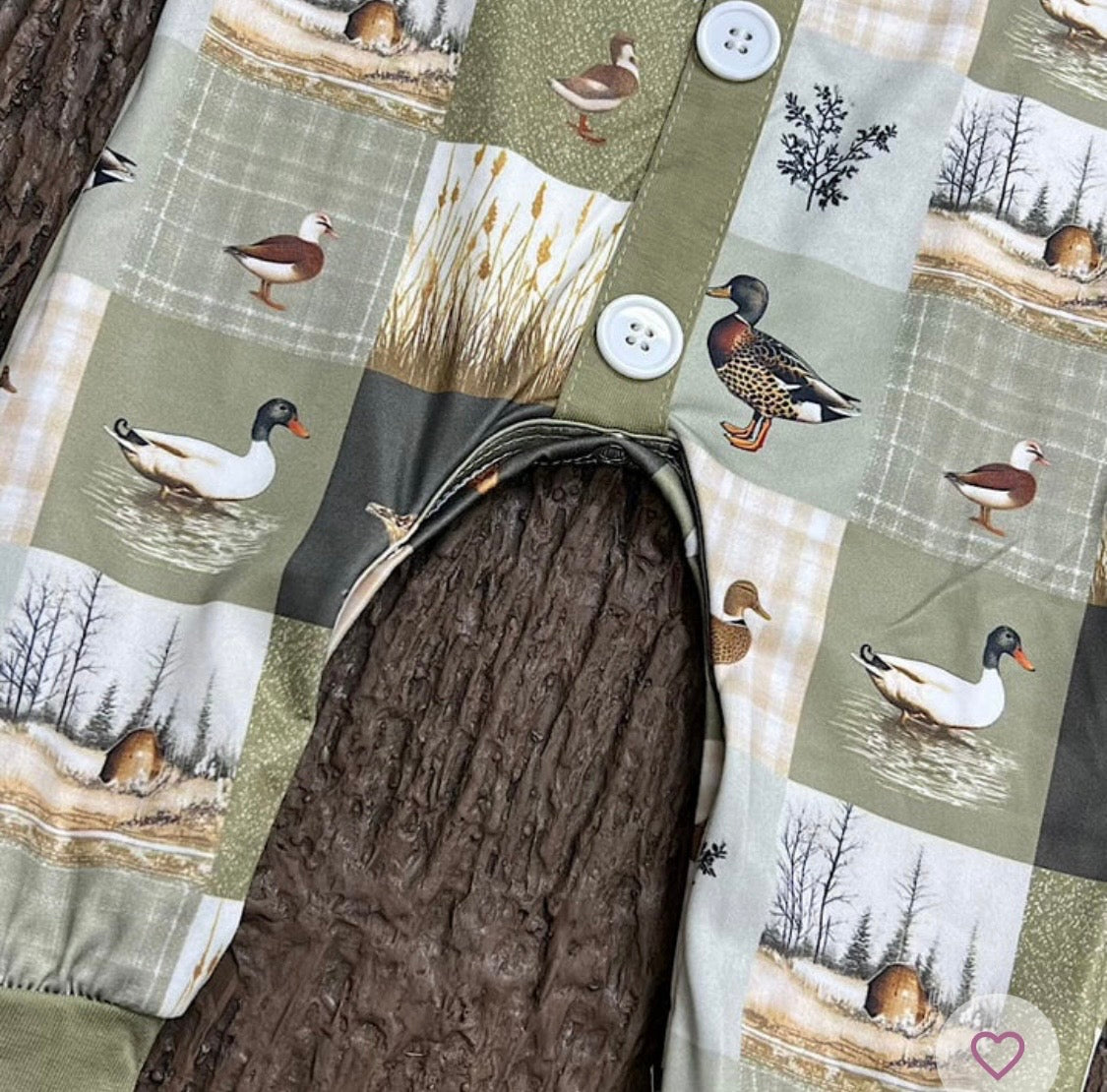866 Duck Patchwork Romper