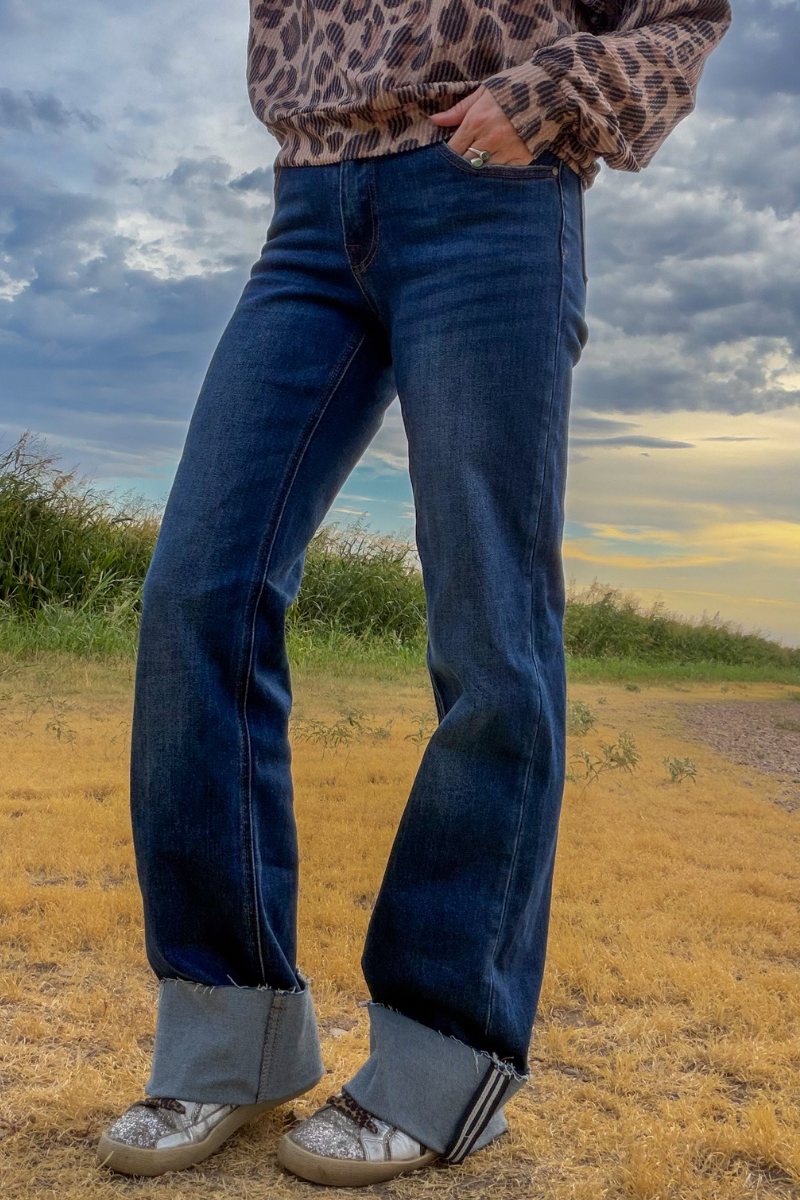 817 Cuffed Straight Leg Jeans