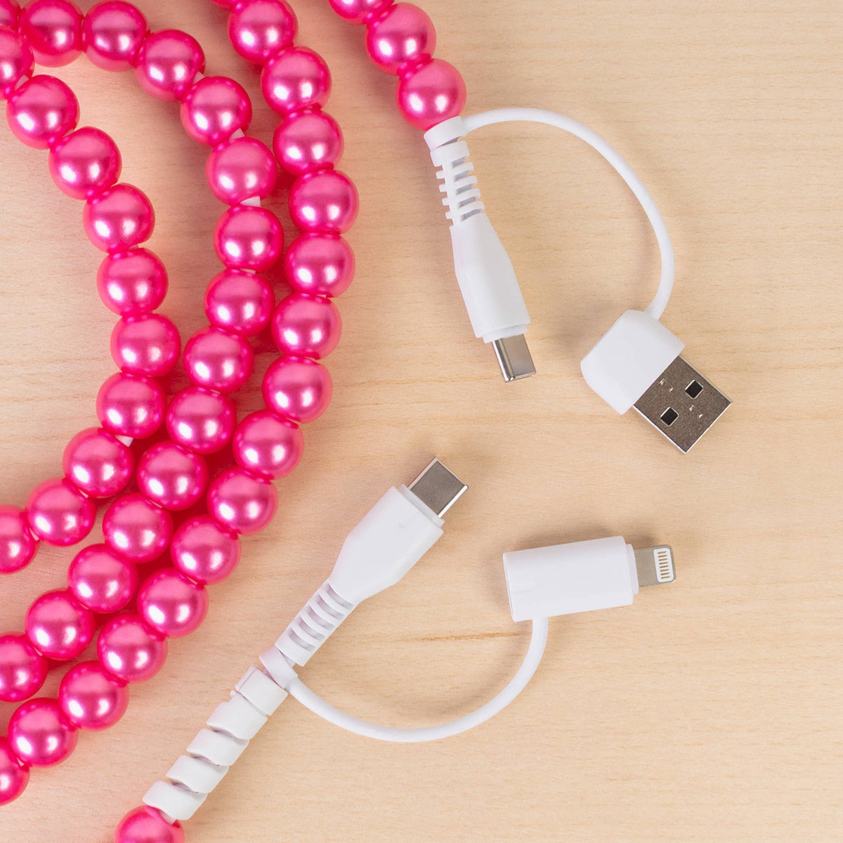 4-in-1 Extra Long Beaded Charging Cable