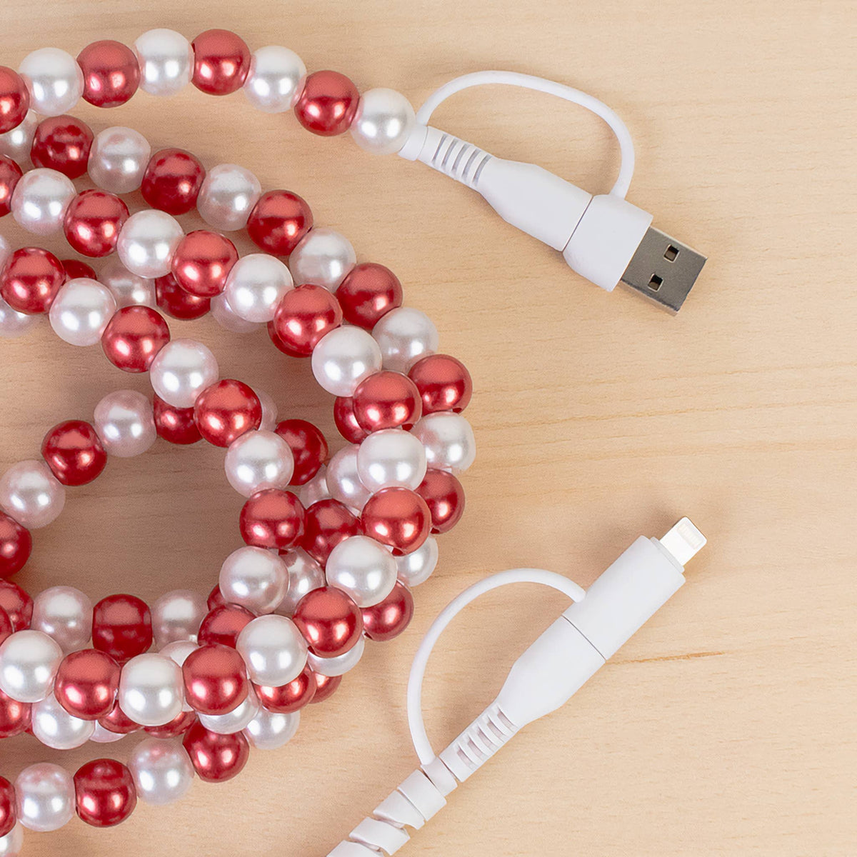 4-in-1 Extra Long Beaded Charging Cable