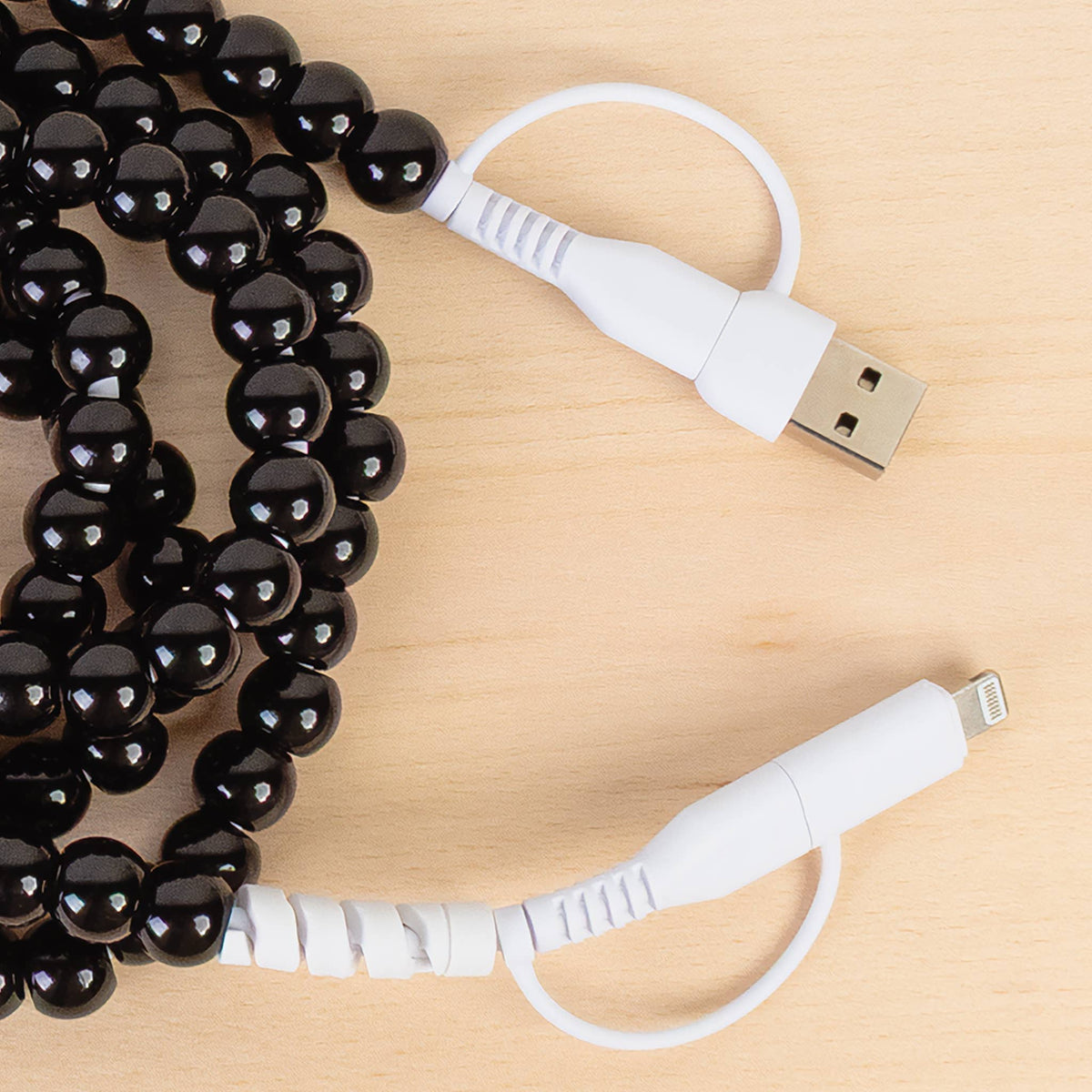 4-in-1 Extra Long Beaded Charging Cable