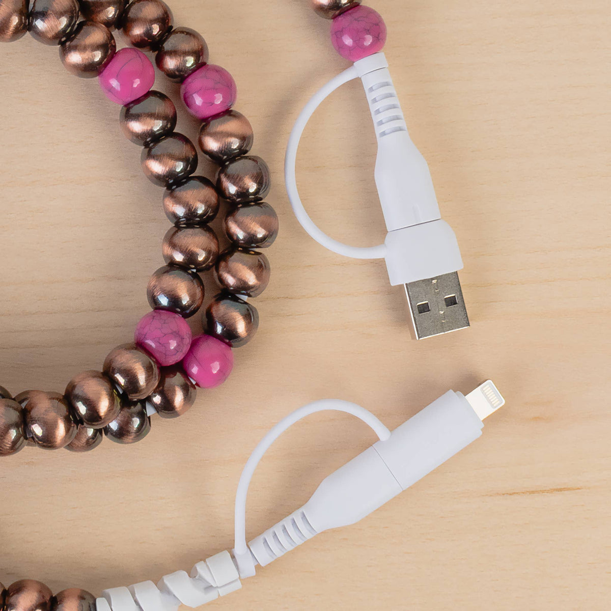 4-in-1 Beaded Charging Cable