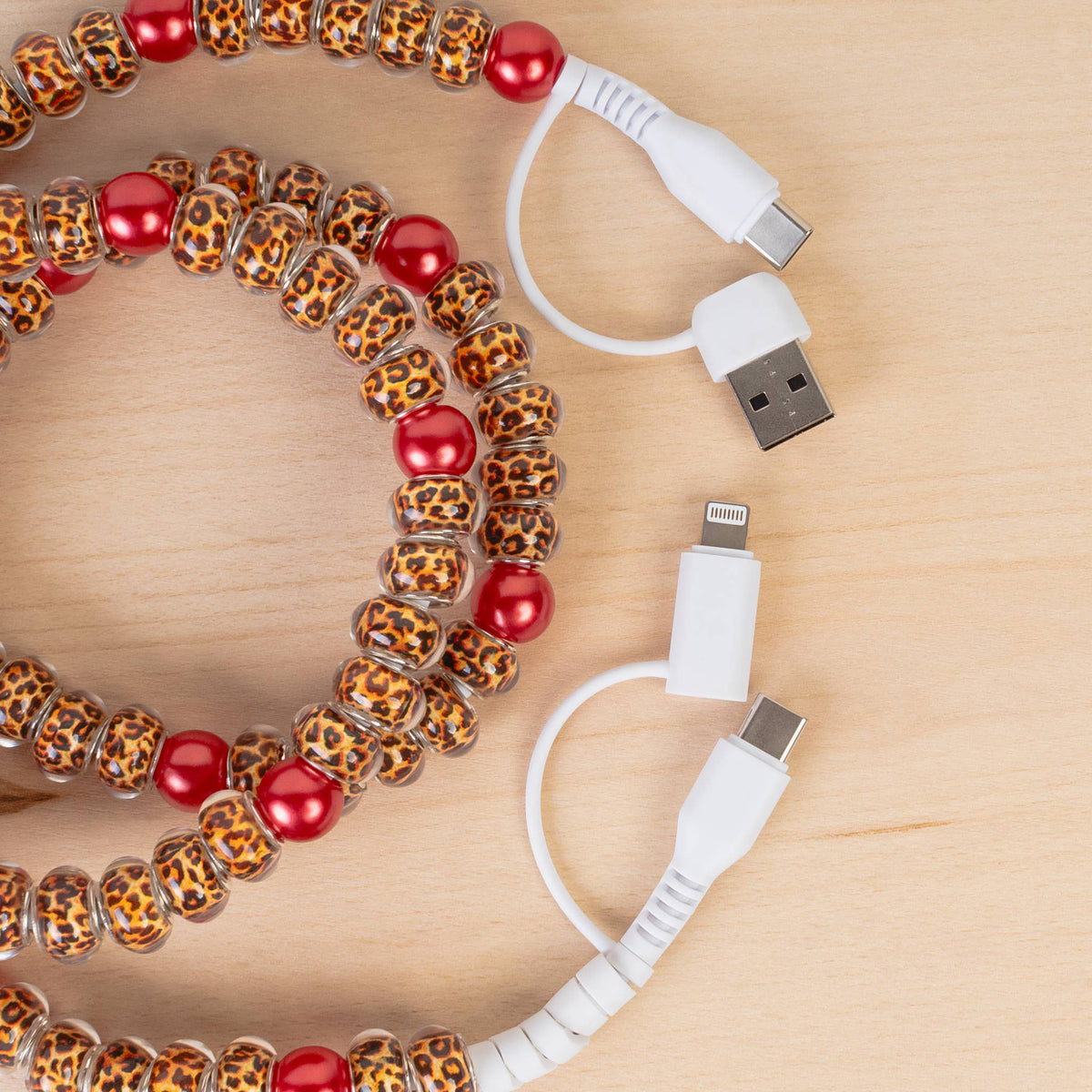 4-in-1 Beaded Charging Cable