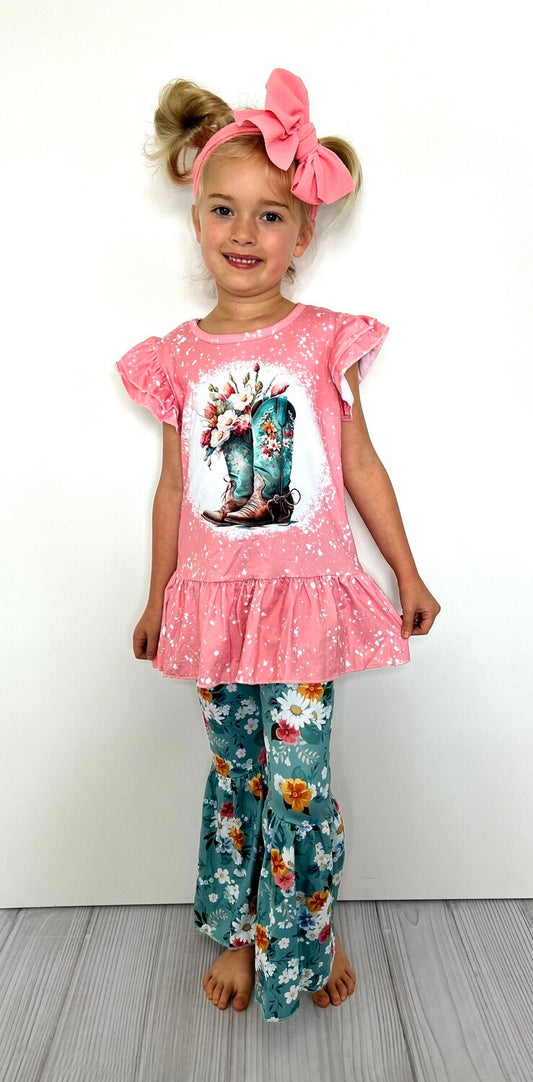 Teal Boots Bell Outfit 352
